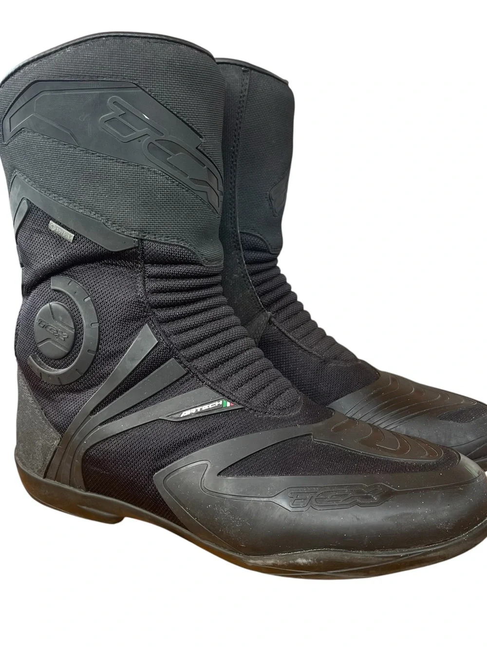 TCX Airtech Evo Goretex Black Touring Adventure Boots Men’s Size 11